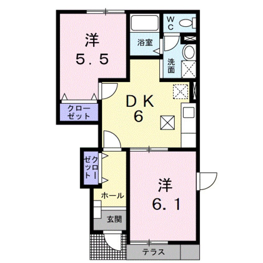 間取図 和歌山線/笠田駅 徒歩10分 1階 築20年