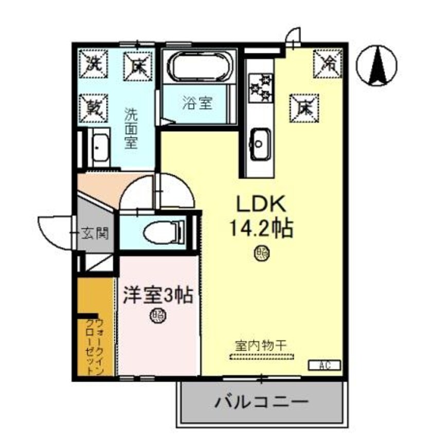 間取図 南海本線/和歌山市駅 バス11分花王橋下車:停歩5分 1階 1年未満