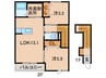 南海加太線/東松江駅 徒歩10分 2階 築10年 2LDKの間取り