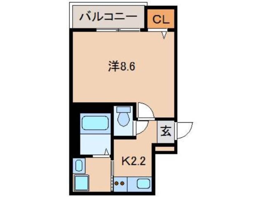 間取図 阪和線・羽衣線/和歌山駅 徒歩11分 3階 築8年