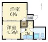 ツバキマンション 2Kの間取り