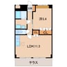 和歌山線/紀伊小倉駅 徒歩6分 1階 築17年 1LDKの間取り