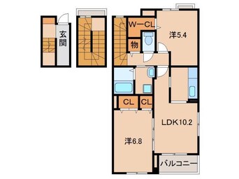 間取図 和歌山線/田井ノ瀬駅 徒歩29分 3階 築5年