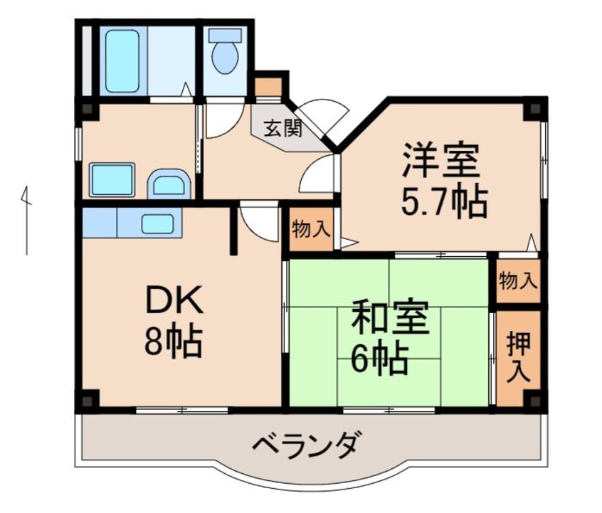 間取図 エクセル七曲