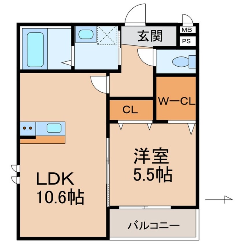 間取図 きのくに線・紀勢本線/宮前駅 徒歩18分 3階 建築中