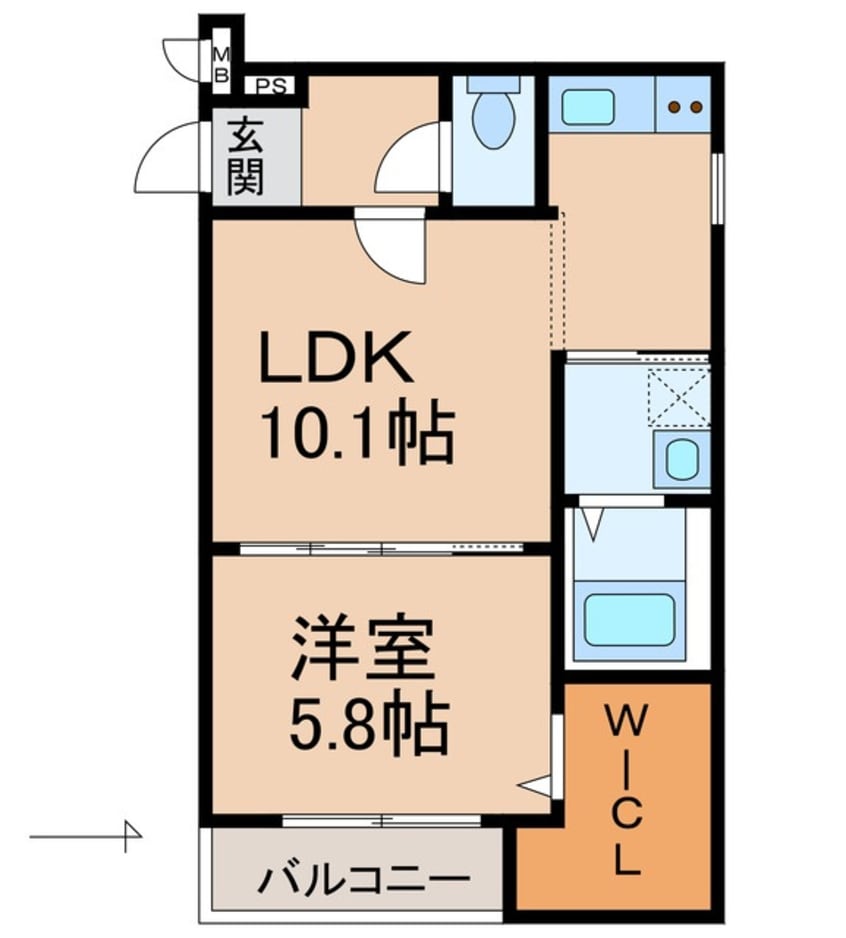 間取図 きのくに線・紀勢本線/宮前駅 徒歩18分 3階 建築中