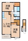 南海高野線/橋本駅 徒歩20分 2階 築4年 2LDKの間取り