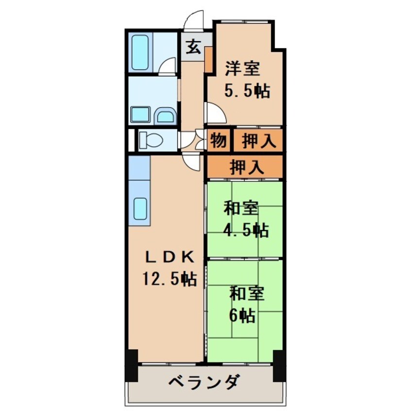 間取図 プレミール石川