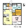 南海加太線/中松江駅 徒歩9分 2階 築9年 1DKの間取り