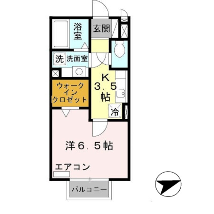 間取図 阪和線・羽衣線/和歌山駅 バス10分雄松町三丁目下車:停歩5分 2階 築20年