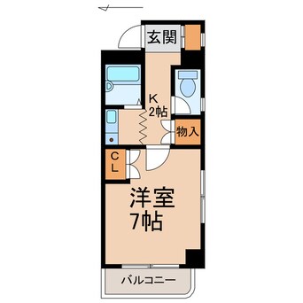 間取図 シティガーデン新通