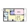 ヒカルサ和歌山本町 1LDKの間取り