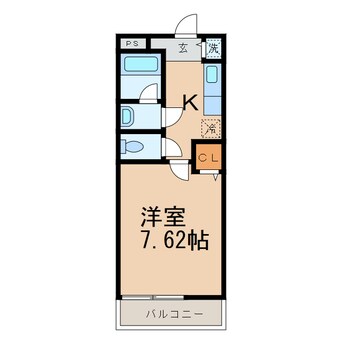 間取図 阪和線・羽衣線/和歌山駅 徒歩16分 2階 築21年