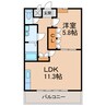 和歌山線/紀伊小倉駅 徒歩14分 2階 築14年 1LDKの間取り