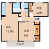 阪和線・羽衣線/和歌山駅 バス:20分:停歩2分 2階 築19年 2LDKの間取り