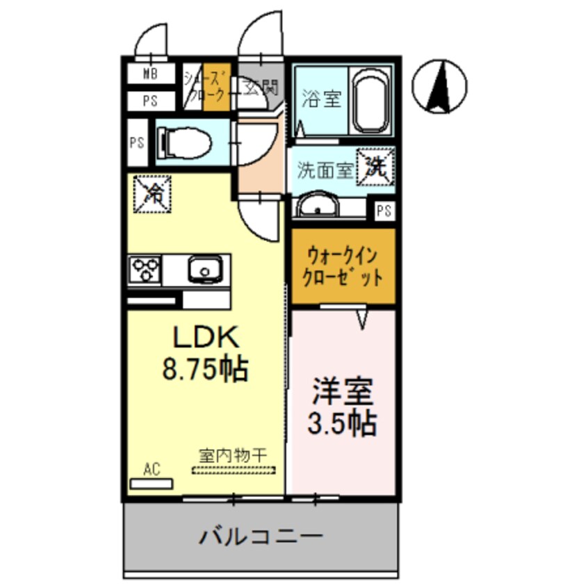 間取図 サンライズ湊Ⅱ