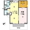 南海加太線/中松江駅 徒歩6分 1階 築30年 1LDKの間取り