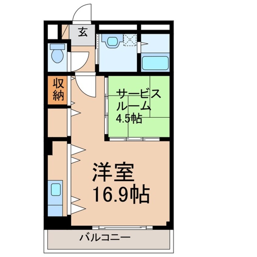 間取図 和歌山電鉄貴志川線/日前宮駅 徒歩20分 2階 築17年