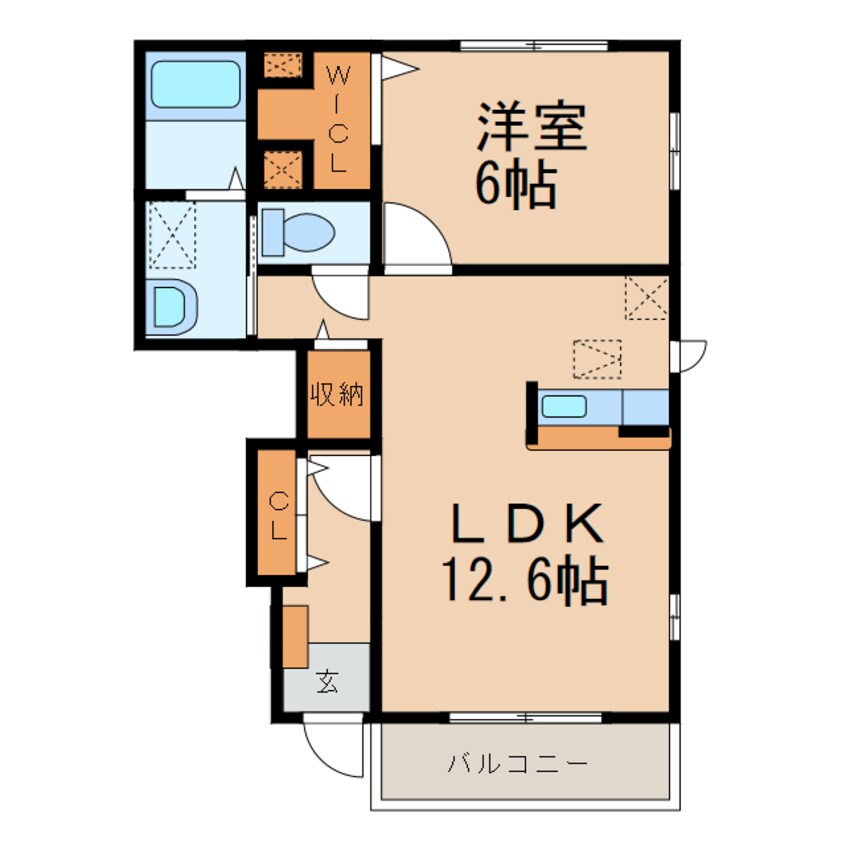 間取図 和歌山電鉄貴志川線/日前宮駅 徒歩14分 1階 築16年