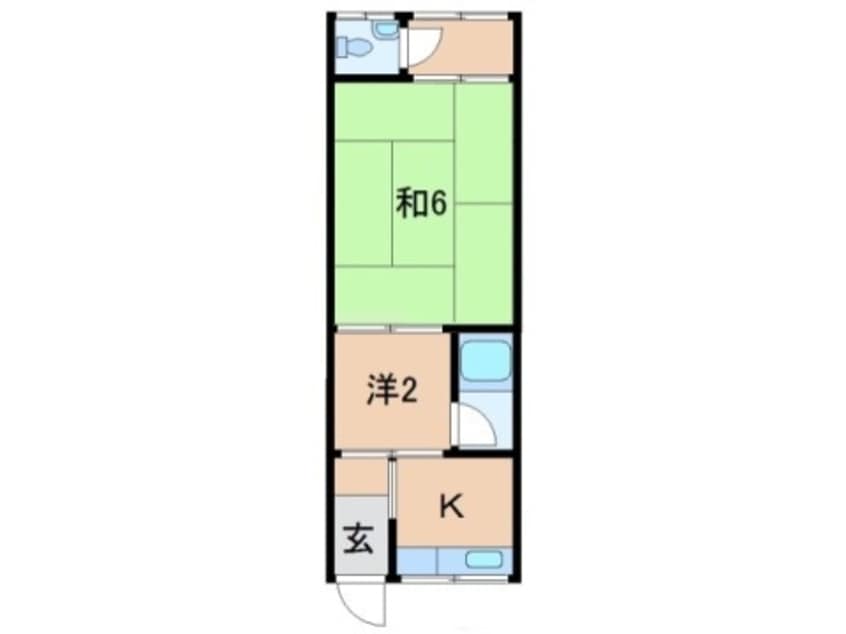 間取図 アパートサザン