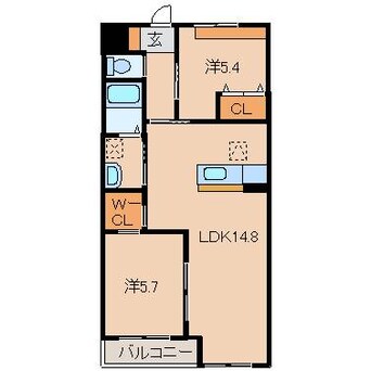 間取図 和歌山線/岩出駅 徒歩2分 1階 築9年