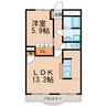 南海加太線/東松江駅 徒歩21分 2階 築14年 1LDKの間取り