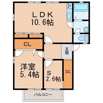 間取図 南海加太線/二里ケ浜駅 徒歩4分 2階 築28年