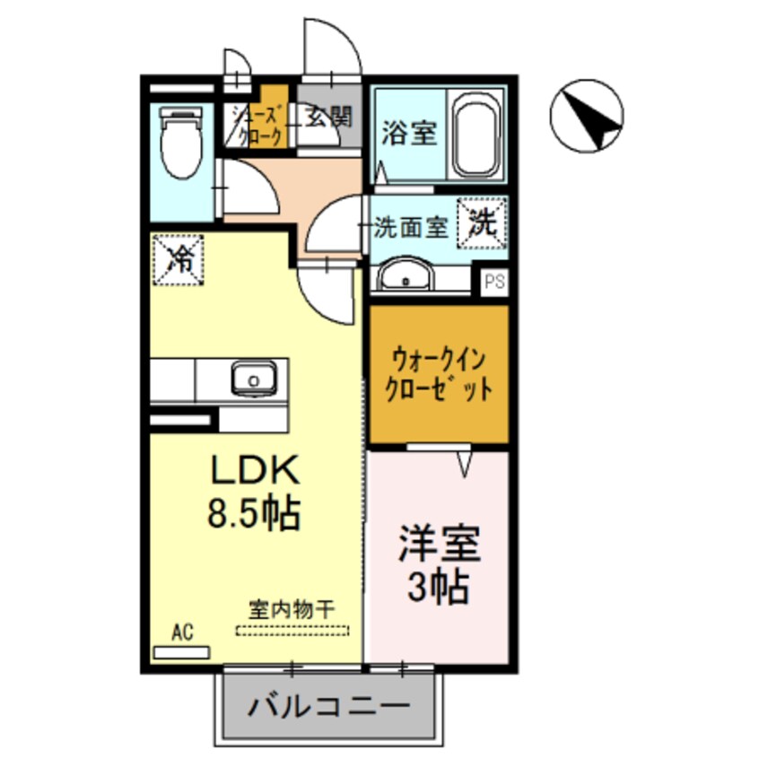 間取図 きのくに線・紀勢本線/和歌山市駅 バス15分北島下車:停歩5分 2階 築10年