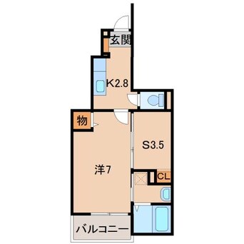 間取図 阪和線・羽衣線/和歌山駅 徒歩5分 1階 築9年