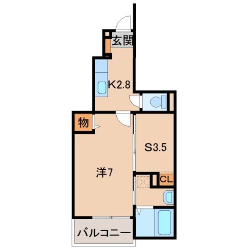 間取図 阪和線・羽衣線/和歌山駅 徒歩5分 1階 築9年