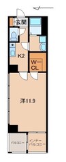 聖－ソレイユビル 1Kの間取り
