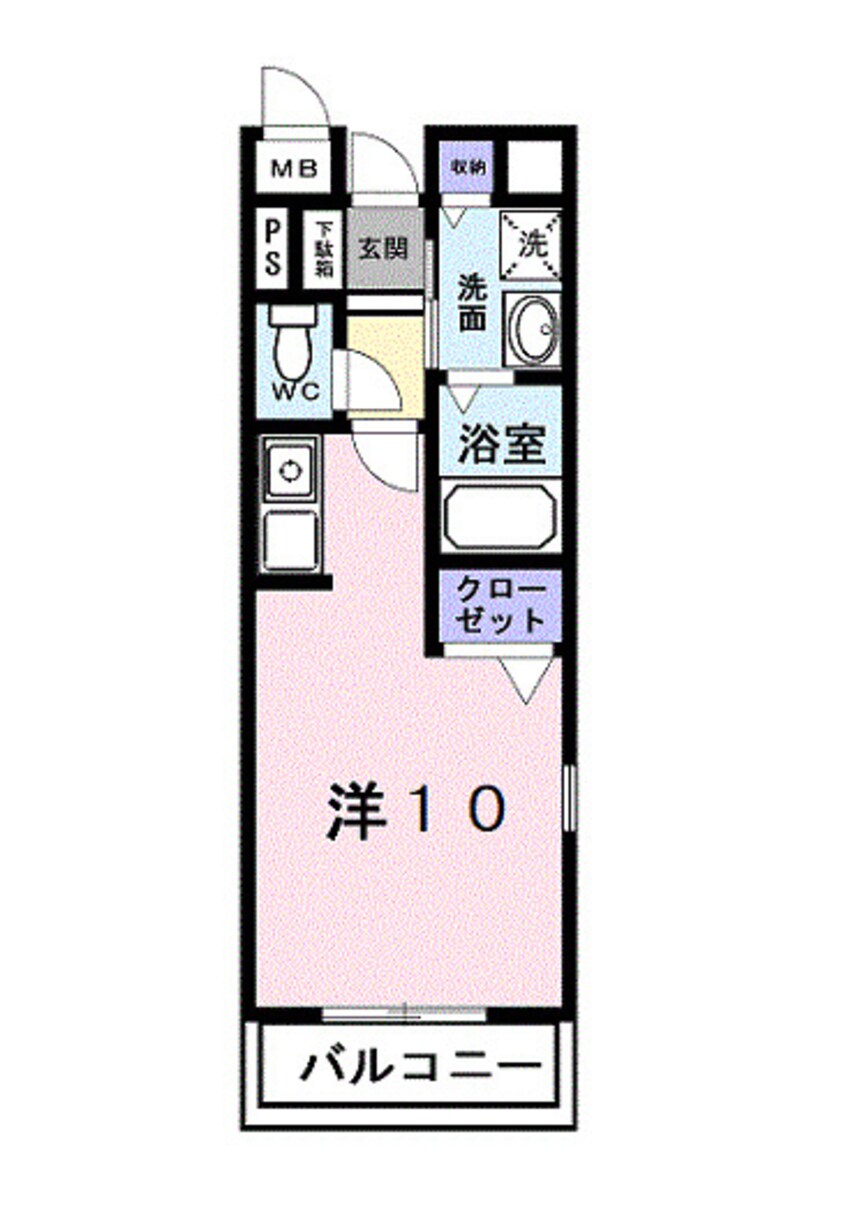 間取図 南海高野線/御幸辻駅 徒歩6分 1階 築20年