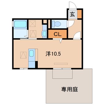 間取図 きのくに線・紀勢本線/和歌山市駅 徒歩14分 1階 築11年