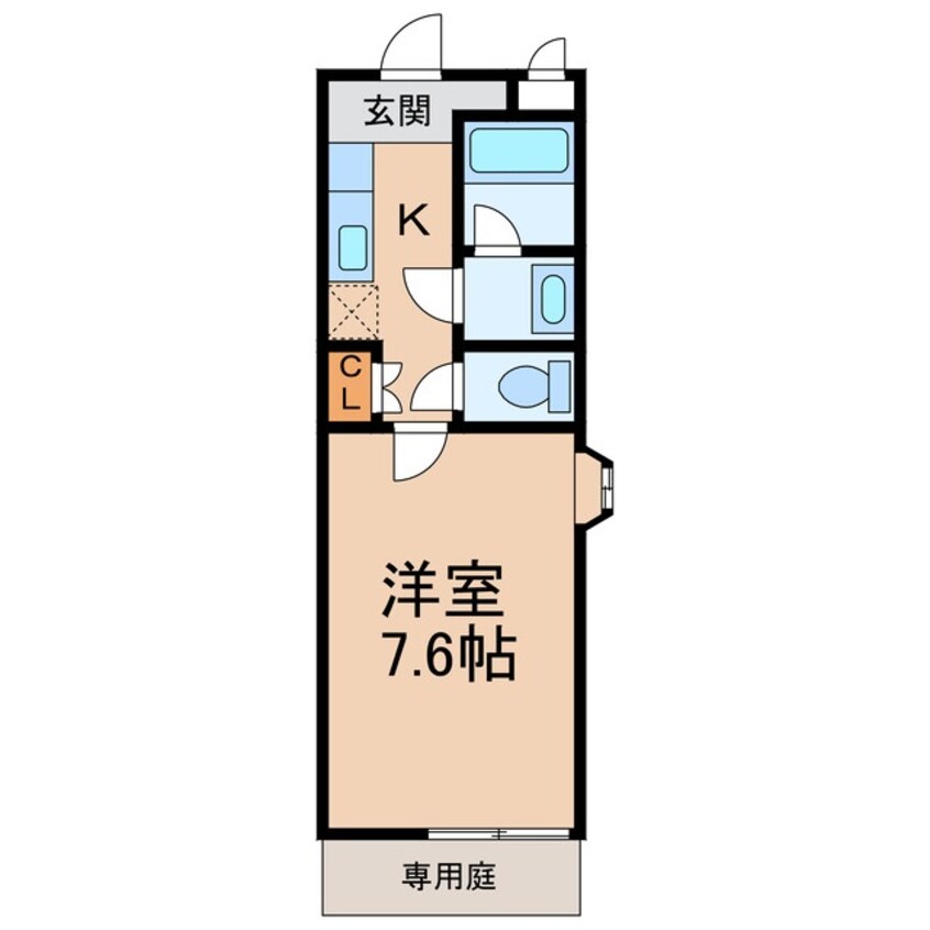 間取図 和歌山電鉄貴志川線/日前宮駅 徒歩12分 1階 築20年