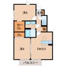 和歌山線/田井ノ瀬駅 徒歩3分 1階 築15年 2DKの間取り