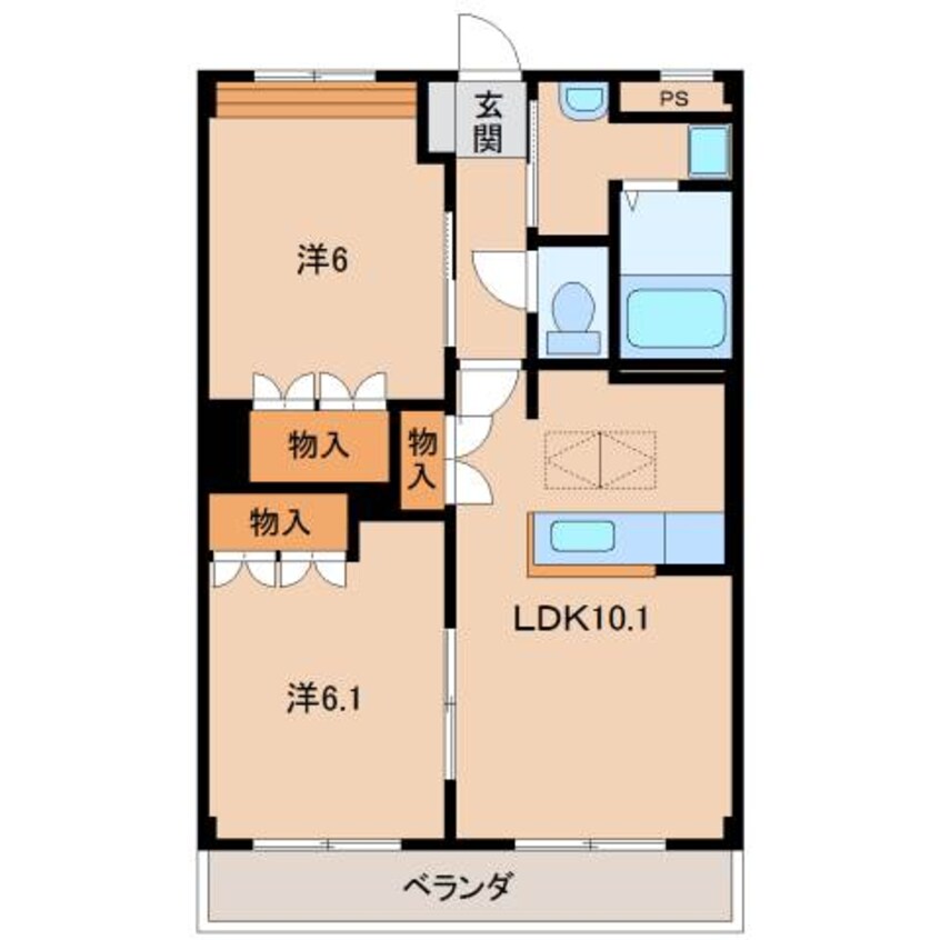 間取図 和歌山電鉄貴志川線/竈山駅 徒歩6分 1階 築18年