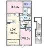 きのくに線・紀勢本線/黒江駅 徒歩13分 2階 1年未満 2LDKの間取り