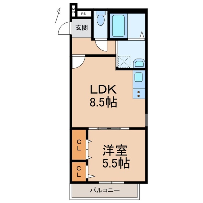 間取図 阪和線・羽衣線/和歌山駅 徒歩13分 1階 建築中