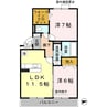 和歌山線/下井阪駅 徒歩11分 3階 築18年 2LDKの間取り