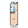 リブラ１０番丁 1Kの間取り