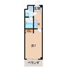 リブラ１０番丁 1Kの間取り