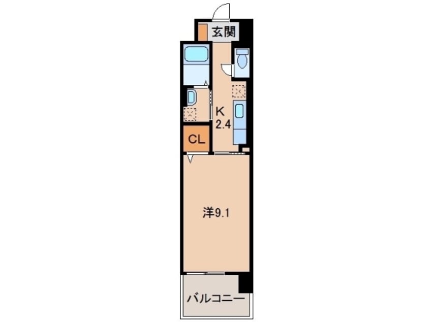 間取図 阪和線・羽衣線/和歌山駅 徒歩7分 4階 築7年