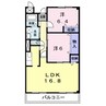 きのくに線・紀勢本線/紀三井寺駅 徒歩14分 5階 築25年 2LDKの間取り