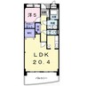 きのくに線・紀勢本線/紀三井寺駅 徒歩15分 2階 築20年 1LDKの間取り