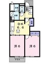 和歌山線/下井阪駅 バス:9分:停歩4分 1階 築15年 2DKの間取り