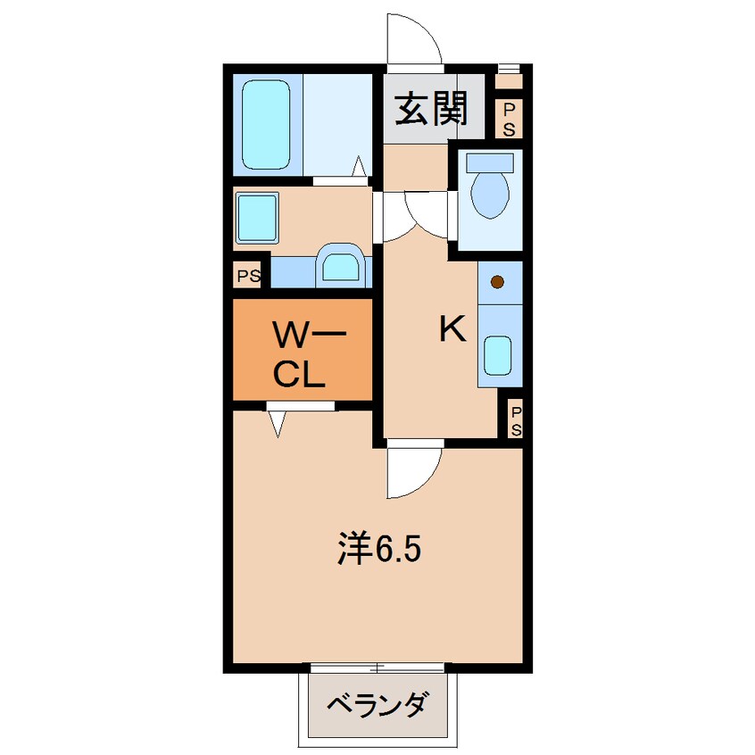 間取図 阪和線・羽衣線/和歌山駅 バス10分雄松町三丁目下車:停歩5分 2階 築19年