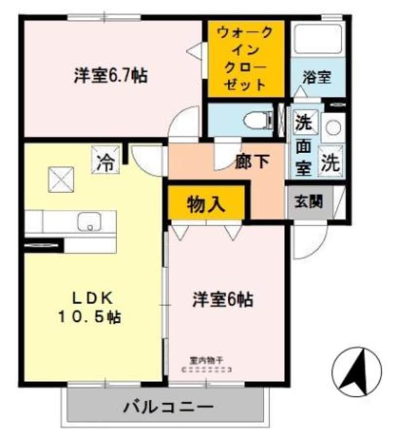 間取図 阪和線・羽衣線/和歌山駅 徒歩13分 1階 築19年