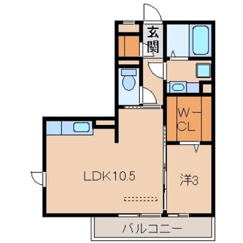 間取図 南海本線/和歌山市駅 バス6分日赤医療センター前下車:停歩2分 3階 築9年