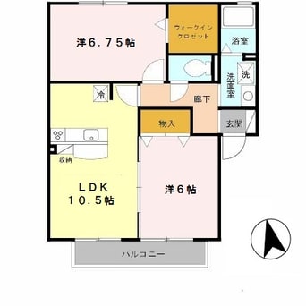 間取図 きのくに線・紀勢本線/宮前駅 徒歩14分 2階 築21年