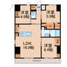 ワシンレジデンス 3LDKの間取り